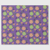 Riesiges Watermelon und Slices Art Pattern Geschenkpapier (Flach)