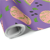 Riesiges Watermelon und Slices Art Pattern Geschenkpapier (Rolleneckpunkt)