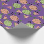 Riesiges Watermelon und Slices Art Pattern Geschenkpapier (Ecke)