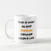 Riesling drinker, begeistert kaffeetasse (Links)