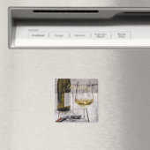 Riesling für Weißweinliebhaber Sommelier Geschenk Magnet (In Situ (Geschirrspüler))