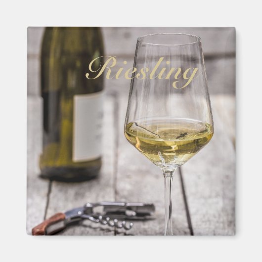Riesling für Weißweinliebhaber Sommelier Geschenk Magnet (Vorne)