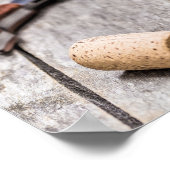 Riesling für Weißweinliebhaber Sommelier Geschenk Poster (Ecke)