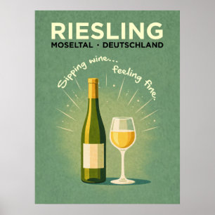 Riesling Grüne Reisewelt Poster