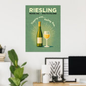 Riesling Grüne Reisewelt Poster (Heimbüro)