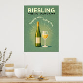 Riesling Grüne Reisewelt Poster (Küche)