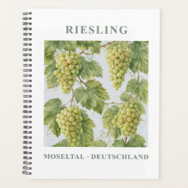 Riesling Moseltal Deutschland Vintage Travel Art Planer