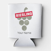 Riesling Wein Vintag Wein Drinker Traubendesign Dosenkühler (Vorderseite)