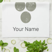 Riesling Wein Vintag Wein Drinker Traubendesign Geschirrtuch (Gefaltet)