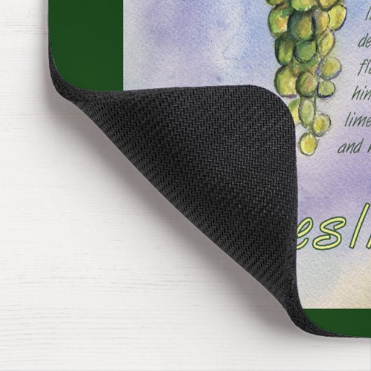 Riesling Weintrauben Mousepad (Ecke)