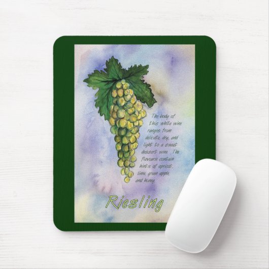 Riesling Weintrauben Mousepad (Mit Mouse)