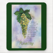 Riesling Weintrauben Mousepad (Vorne)