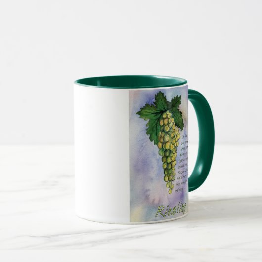 Riesling Weintrauben Tasse (VorderseiteRechts)