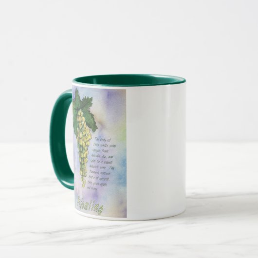 Riesling Weintrauben Tasse (Vorderseite Links)