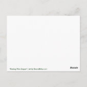 Riesling White Weintrauben Postkarte (Rückseite)