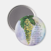 Riesling Wine Grapes Magnet (Vorderseite/Rückseite)