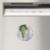 Riesling Wine Grapes Magnet (In Situ (Geschirrspüler))