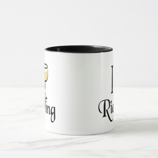 Riesling Wine Lover Geschenke Tasse (Zentrum)