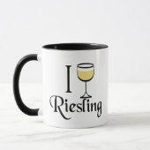 Riesling Wine Lover Geschenke Tasse (Links)