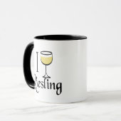 Riesling Wine Lover Geschenke Tasse (Vorderseite Links)