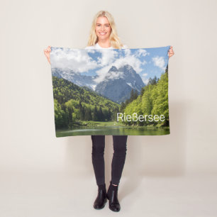 Riessersee Alps Garmisch Partenkirchen Bayern Fleecedecke
