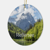 Riessersee Alps Garmisch Partenkirchen Bayern Keramik Ornament (Links)