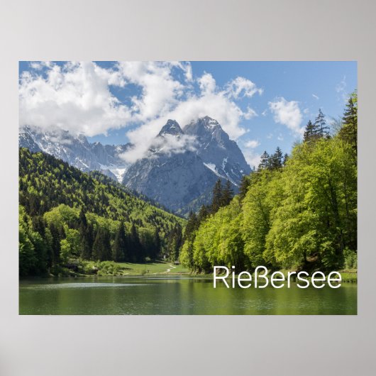 Riessersee Alps Garmisch Partenkirchen Bayern Poster (Vorne)