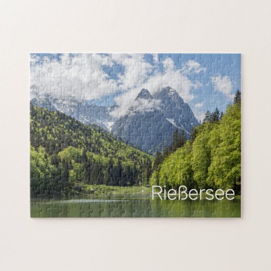 Riessersee Alps Garmisch Partenkirchen Bayern Puzzle (Horizontal)