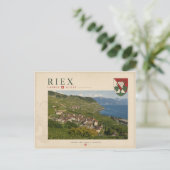 Riex, Lavaux - Schweiz Postkarte (Stehend Vorderseite)