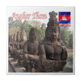 Rif. KH Kambodscha, Angkor Thom, Fliese (Vorderseite)