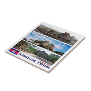 Rif. KH Kambodscha, Angkor Thom, Fliese