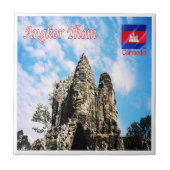Rif. KH Kambodscha, Angkor Thom, Sieggate, Fliese (Vorderseite)