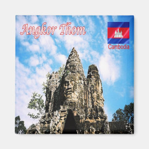 Rif. KH Kambodscha, Angkor Thom, Sieggatter Kühlsc Magnet