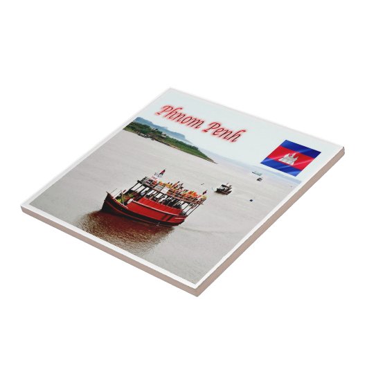 Rif. KH Kambodscha, Phnom Penh Fliese (Seite)