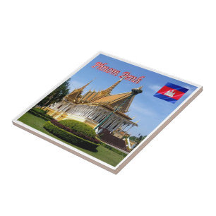 Rif. KH Kambodscha, Phnom Penh, Royal Place Fliese