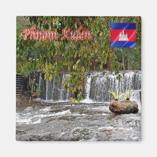 Rif. KH Kambodscha - Wasserfall bei Phnom Kulen Magnet (Vorne)