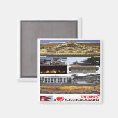 Rif. NP Nepal, Kathmandu, I-Liebe, Magnet (Vorderseite/Rückseite)