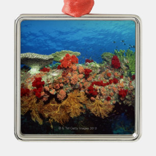 Riff der Korallen Silbernes Ornament