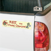 Riff der Musik-Drache Autoaufkleber (Auf Lkw)