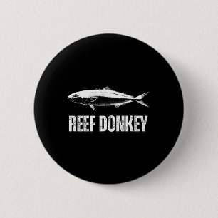 Riff-Esel-Shirt Amberjack Offshore-Angeln Lustig Button