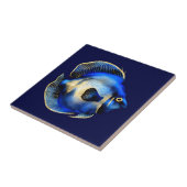 Riff Goldblauer Hippo-Tang-Fisch dekorative Wand Fliese (Seite)