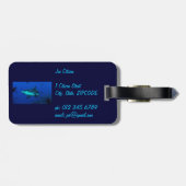 Riff-Haifisch-Gepäckanhänger Gepäckanhänger (Rückseite horizontal)