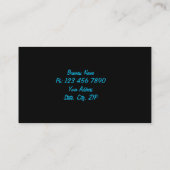 Riff-Haifisch-Visitenkarte Visitenkarte (Rückseite)