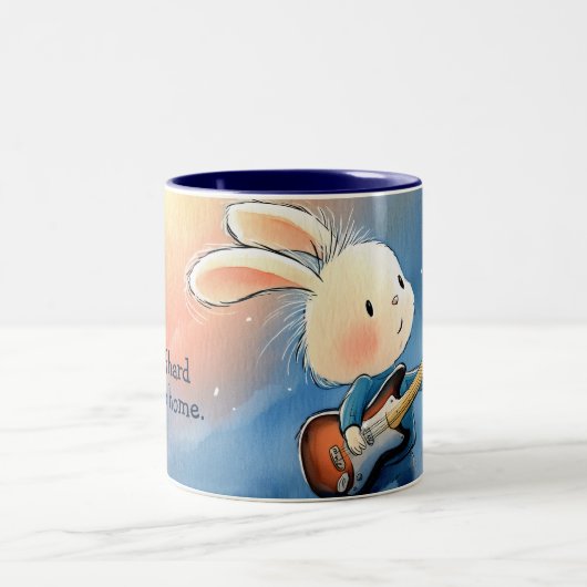 Riff Hard oder Go Zuhause Zwei-Tone-Tasse Zweifarbige Tasse (Mittel)