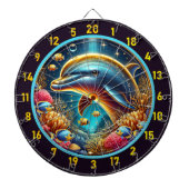 Riff Harmony Dolphin Dartboard Fun Dartscheibe (vorne)
