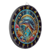 Riff Harmony Dolphin Dartboard Fun Dartscheibe (Vorderseite Links)