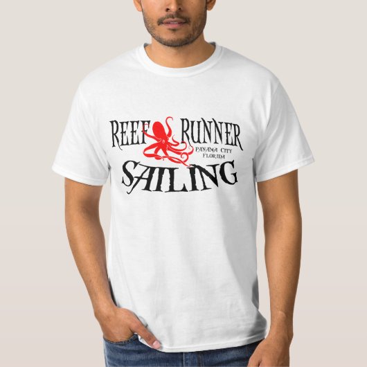 Riff-Läufer-Segeln - Kraken-T-Shirt T-Shirt (Vorderseite)