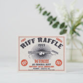 Riff Raffle Postkarte (Stehend Vorderseite)