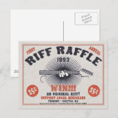 Riff Raffle Postkarte (Vorne/Hinten)