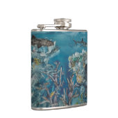 Riff-Vinyl eingewickelte Flasche Flachmann (Rechts)